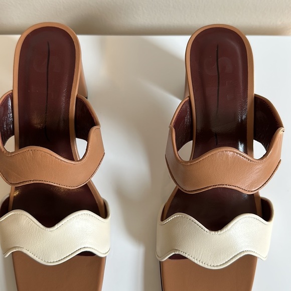 Staud Frankie Wavy Colorblock Sandal - Picture 4 of 13